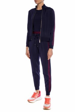 Band collar sweatshirt with logo, zdjęcie 2 Band collar sweatshirt with logo od Michael Kors
